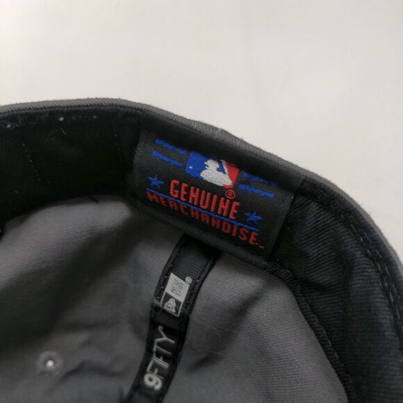 New Era Men's Snapback Hat Gray M-L Embroidered New York Yankees Logo 9Fifty - Picture 7 of 8